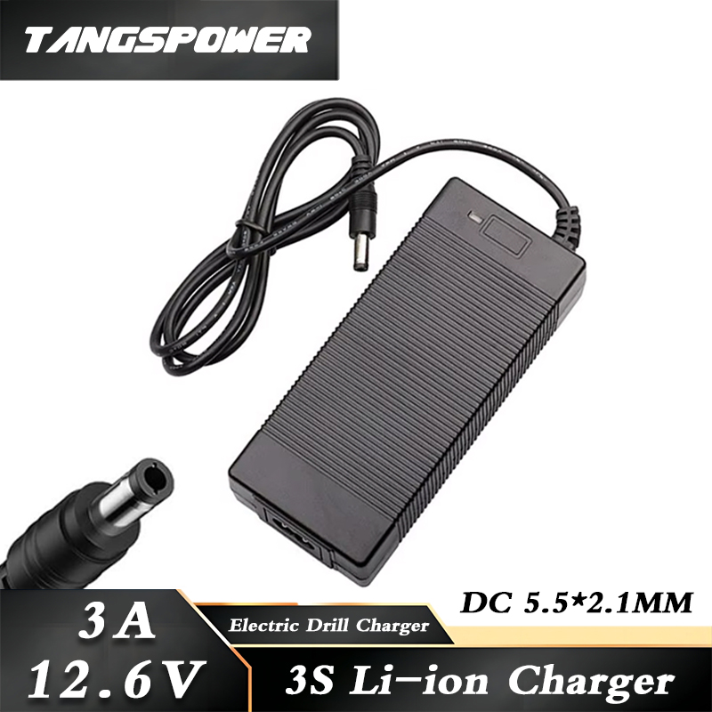 Fish Finder Charger - 12.6 فولت 3A شاحن بطارية ليثيوم