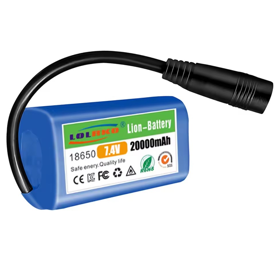 Fish Finder Charger - بطارية 7.4 فولت 20000 مللي أمبير